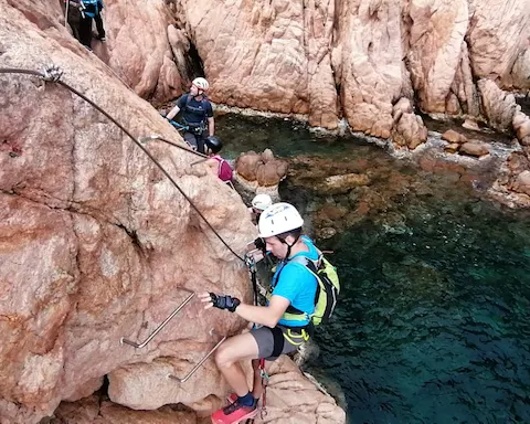 Vía Ferrata Cala del Molí K3 en la Costa Brava