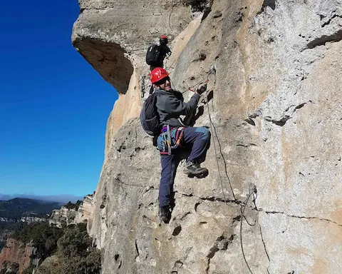 Vía Ferrata dels Patacons K4 en la Serra de Prades