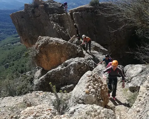 Vía Ferrata Morera de Montsant K3 en la Serra del Montsant