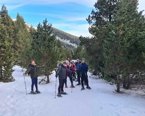 Excursión con raquetas de nieve en Port del Comte